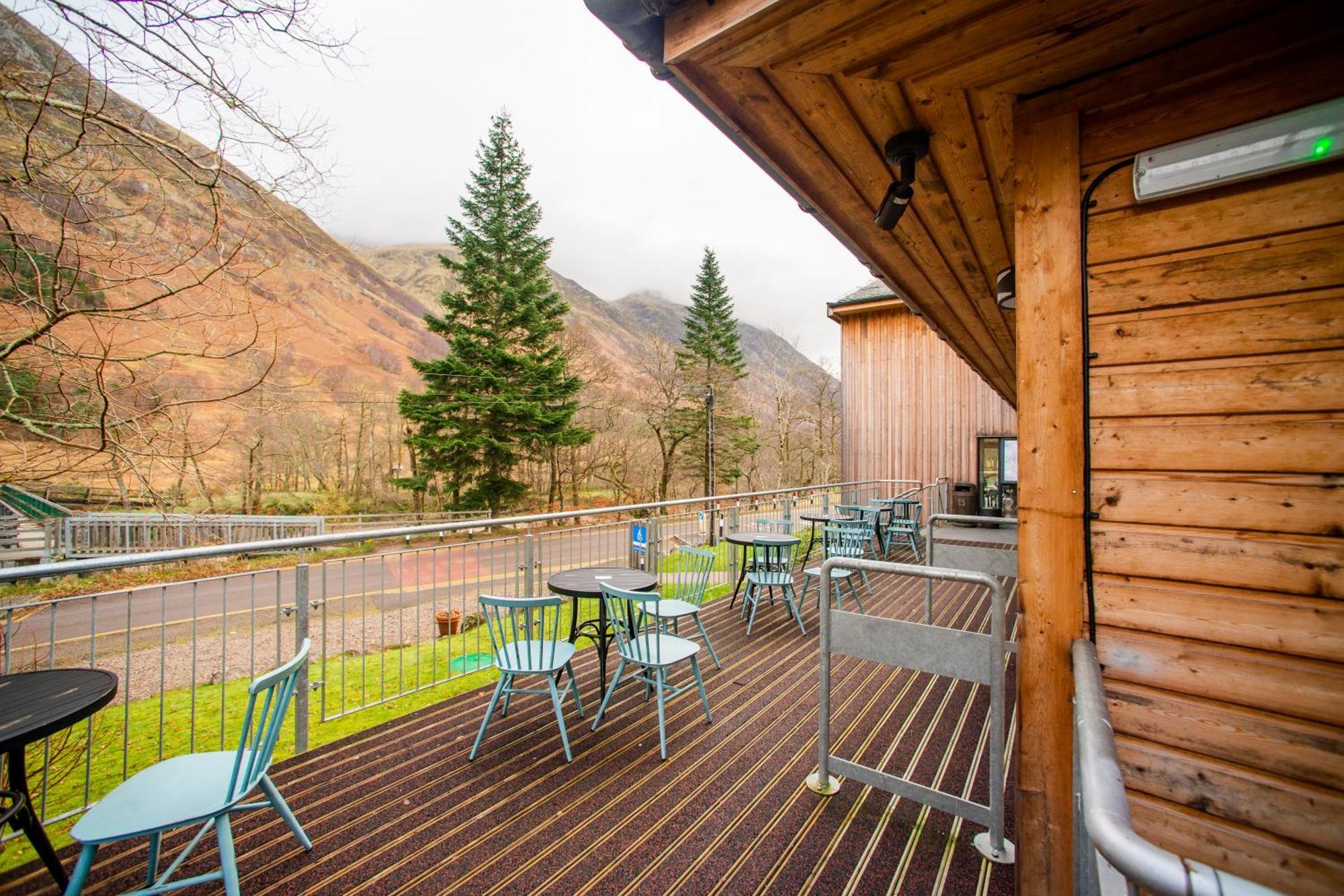 Glen Nevis Youth Hostel Fort William Esterno foto The view from the balcony of the visitor centre